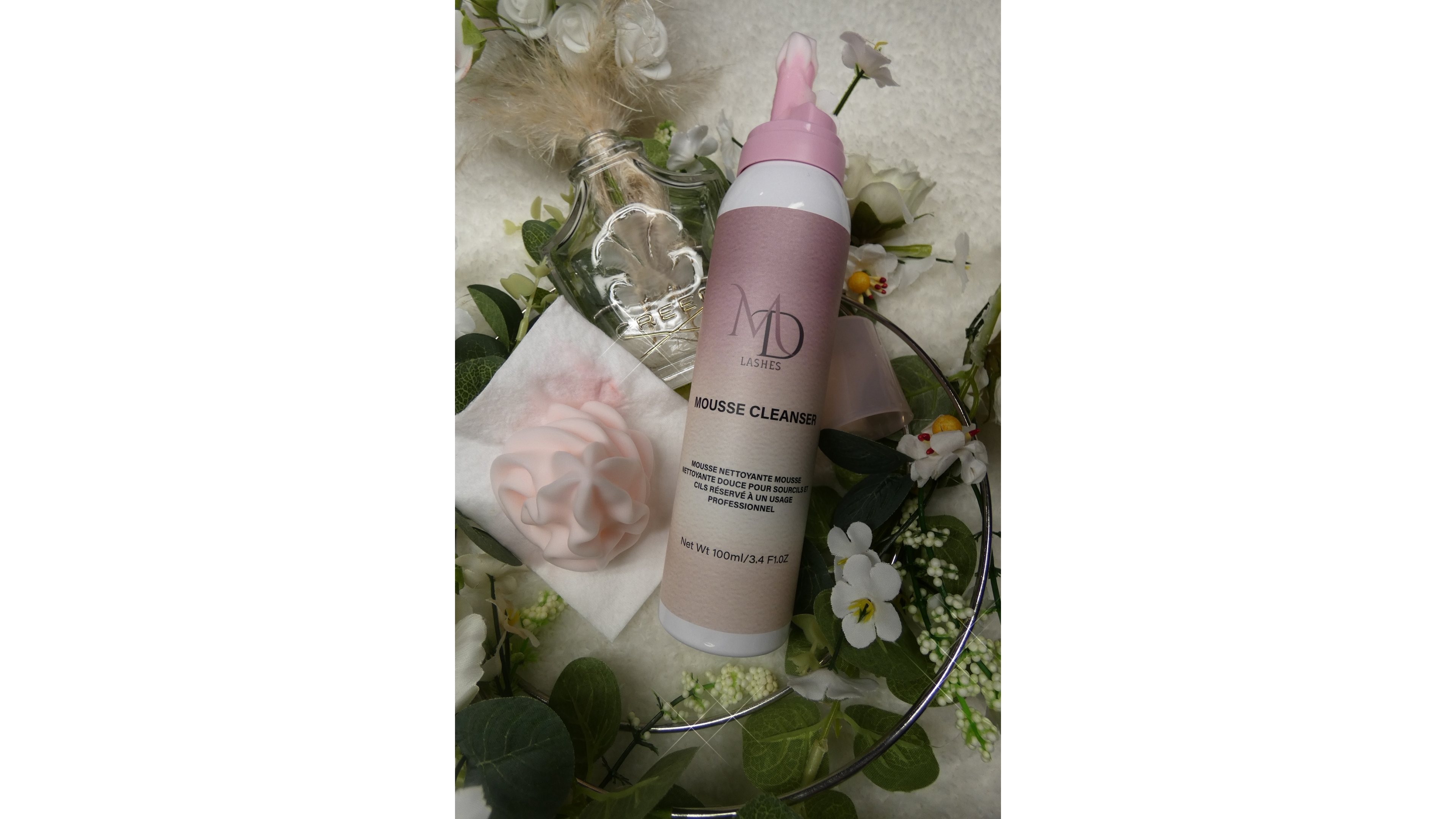 Shampoing crème fouettée pour cils, mousse nettoyante  douce pour  sou